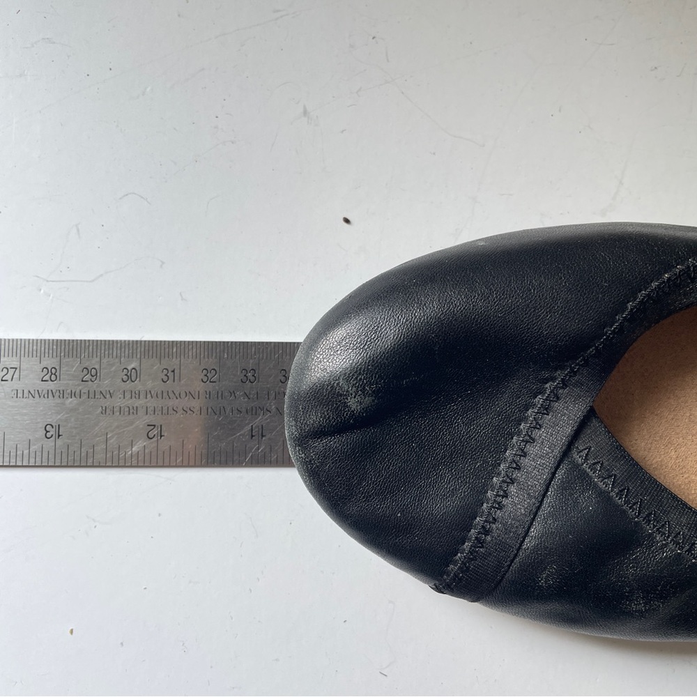 VIONIC Caroll Black Leather Orthotic Ballet Flat Comfort Shoe Professional FLAW - Picture 11 of 13